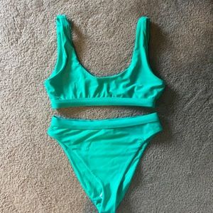 Green High Waist Bikini